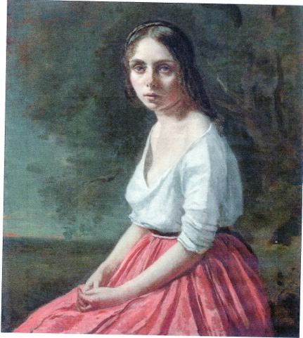 Jeune femme à la jupe rose
